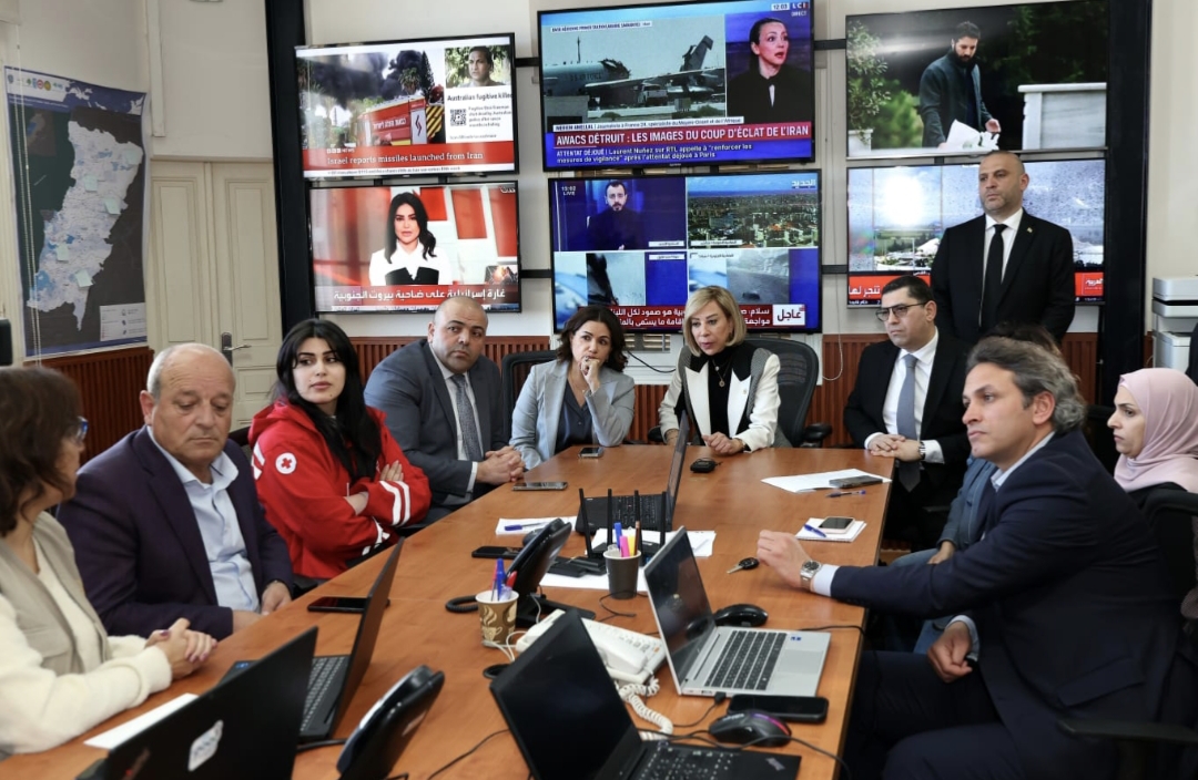 السيدة الأولى تزور مركز الصليب الأحمر اللبناني (رئاسة الجمهورية).