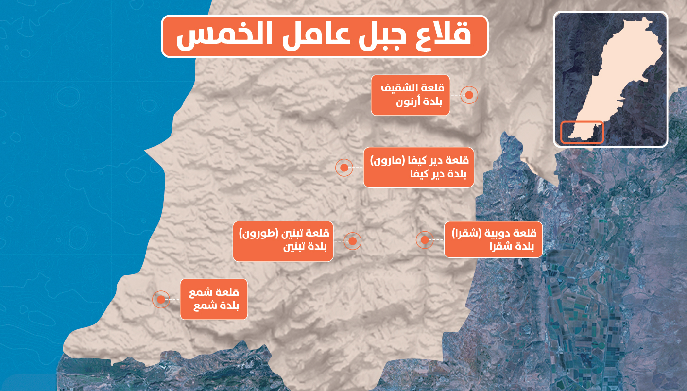 قلاع جبل عامل المدرجة على قائمة التراث العالمي لليونسكو. (النهار)