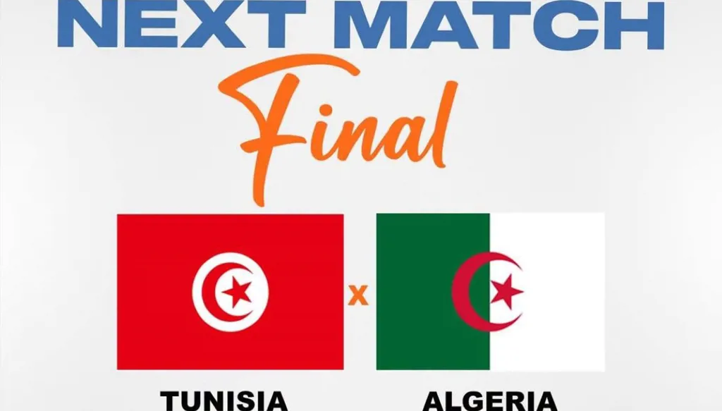 موعد مباراة تونس ضد الجزائر في نهائي ألعاب البحر المتوسط في كرة القدم