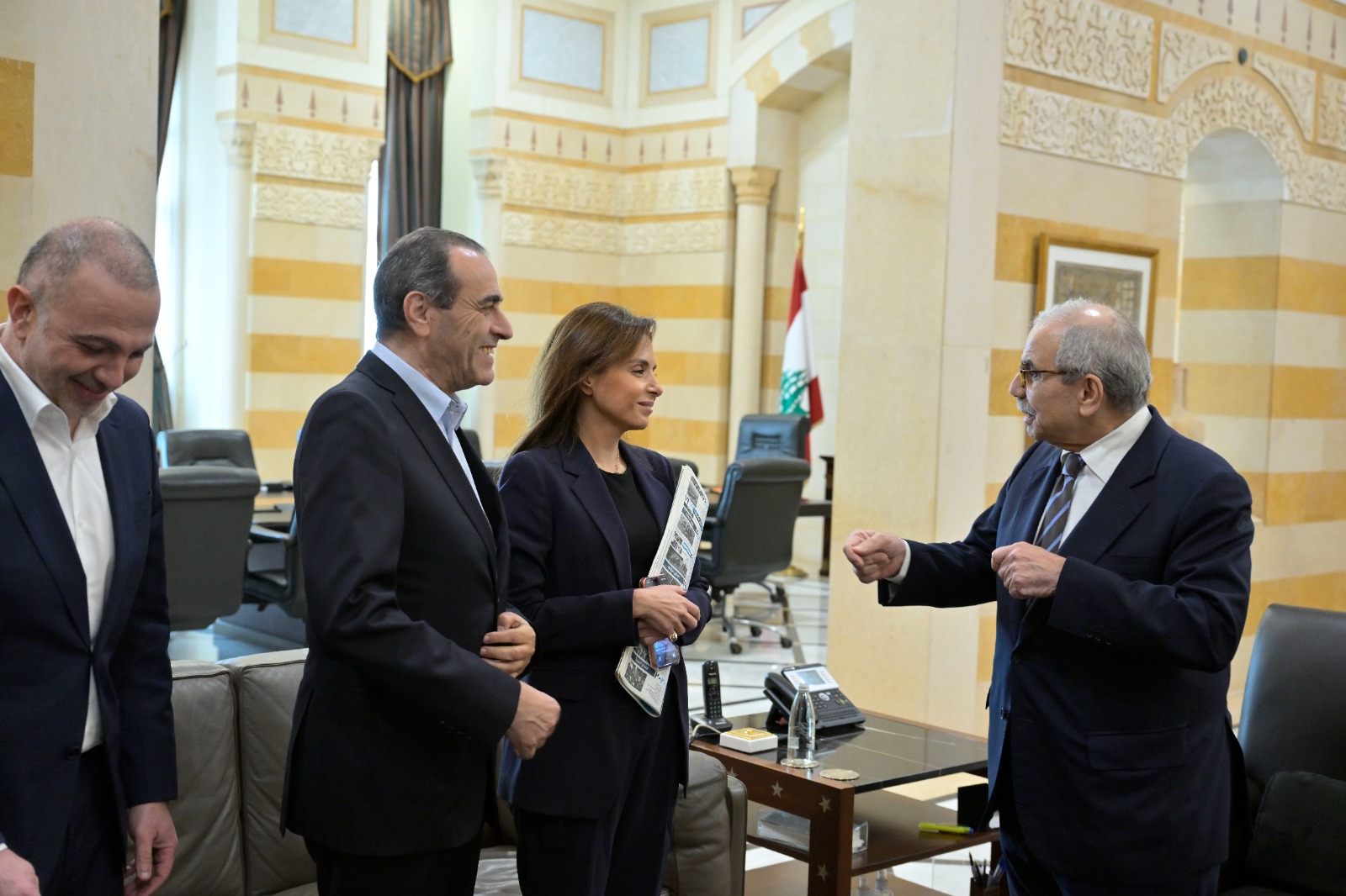 من زيارة وفد النهار إلى سلام (نبيل اسماعيل).