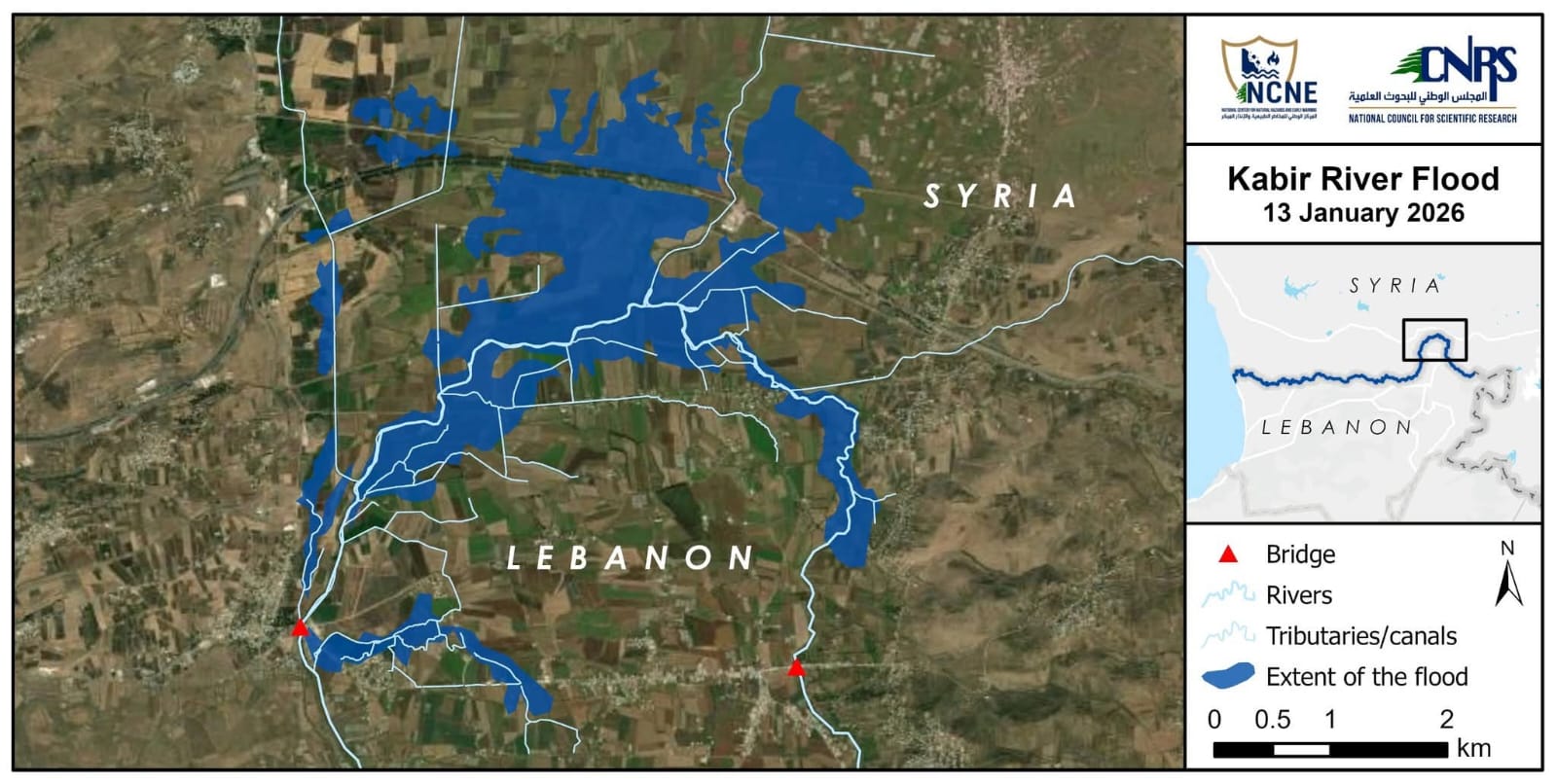 خريطة الفيضان لخالد طالب.