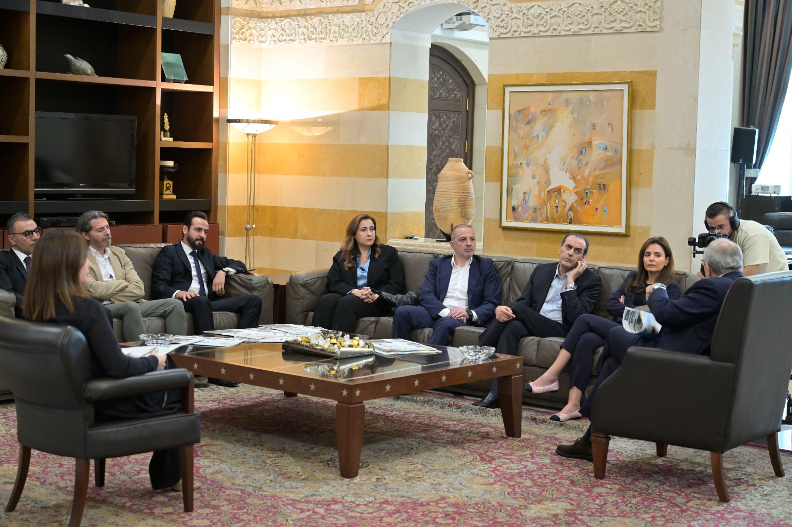 من زيارة وفد النهار إلى سلام (نبيل اسماعيل).