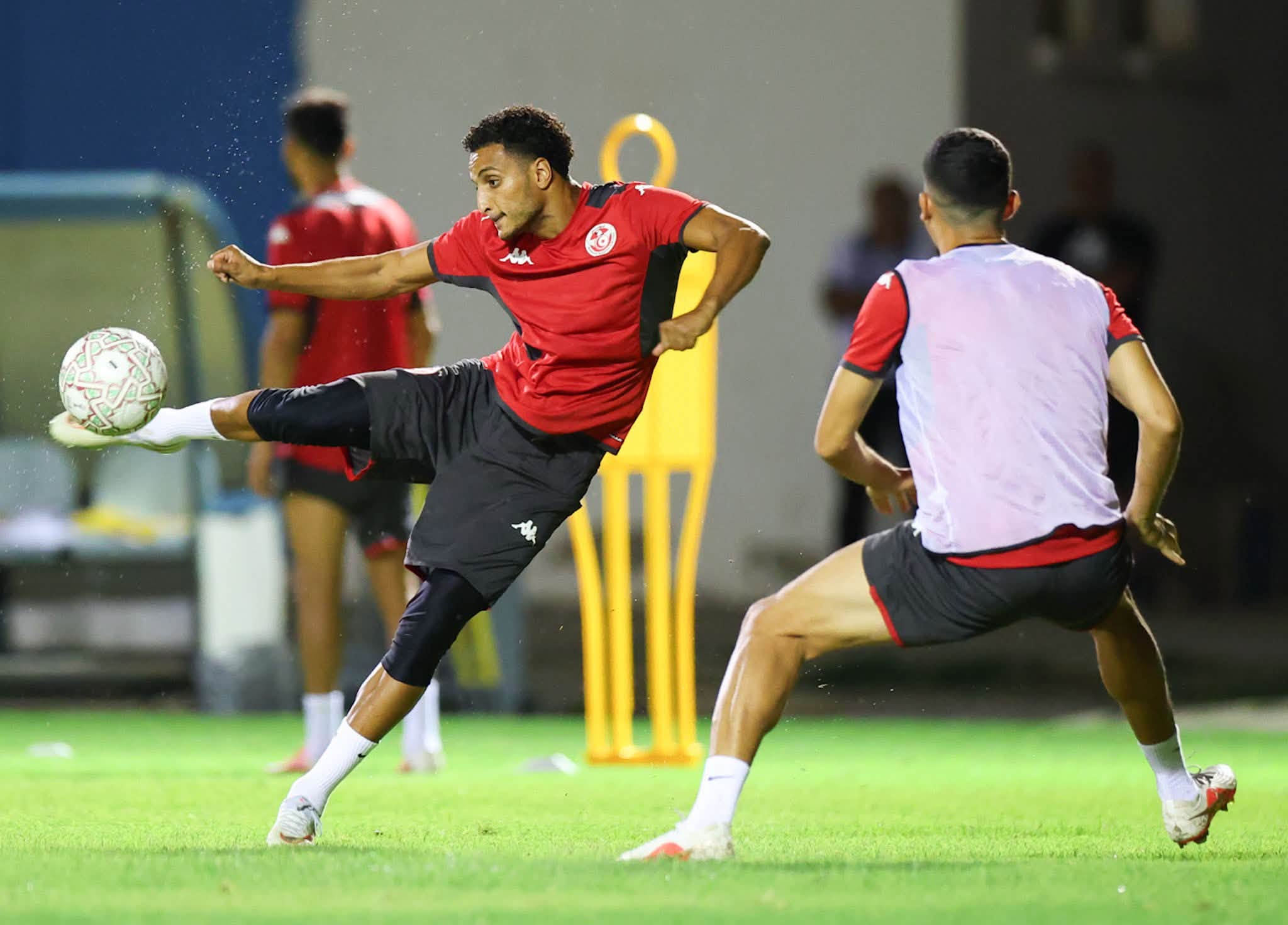 من تدريبات منتخب تونس. (فيسبوك)