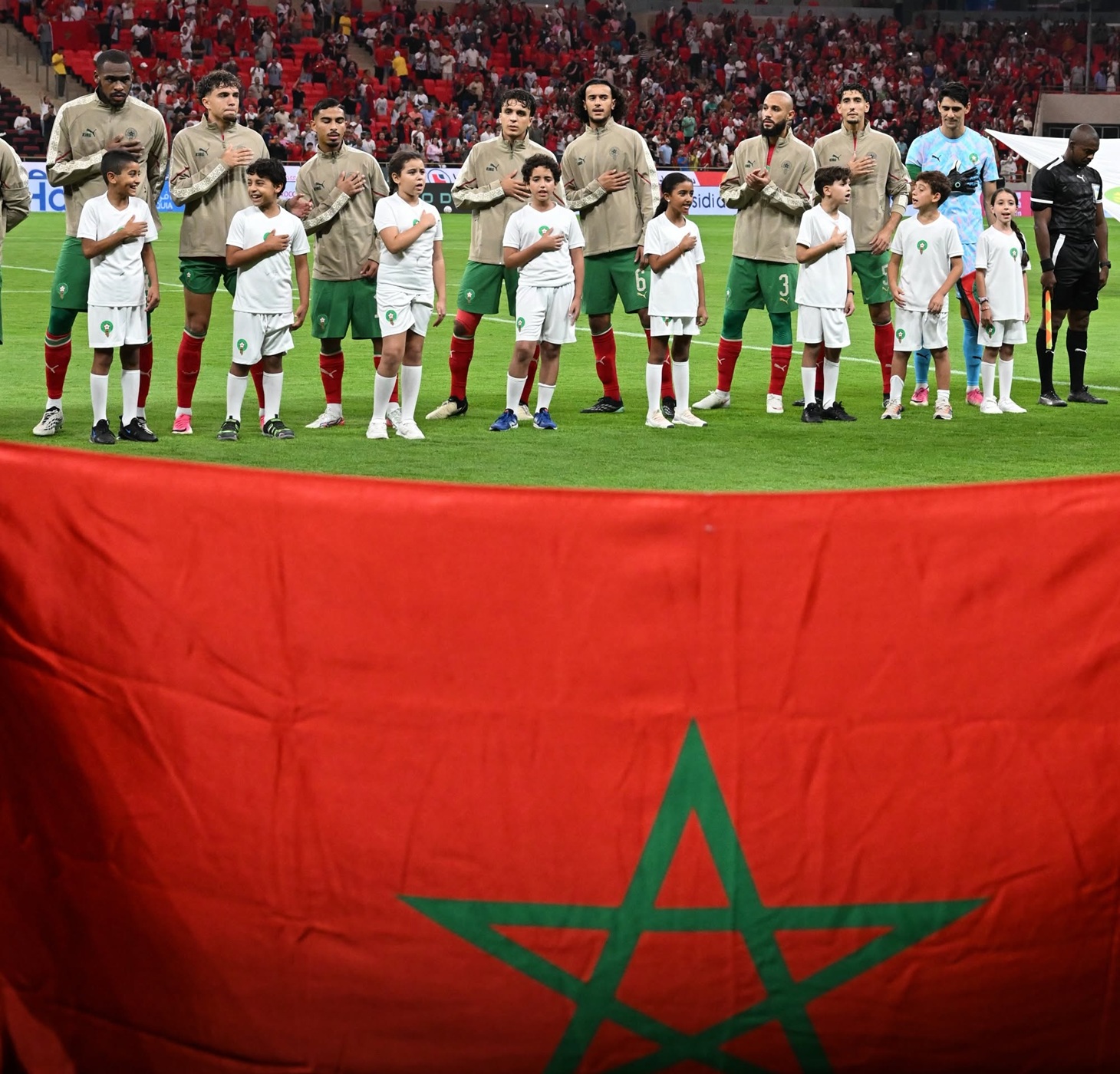 لاعبو منتخب المغرب. (فيسبوك)