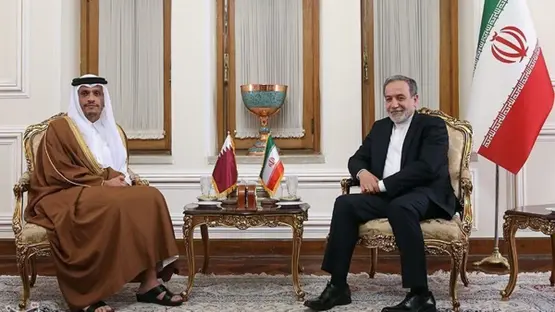 وزيرا خارجية قطر وإيران (أرشيفية).