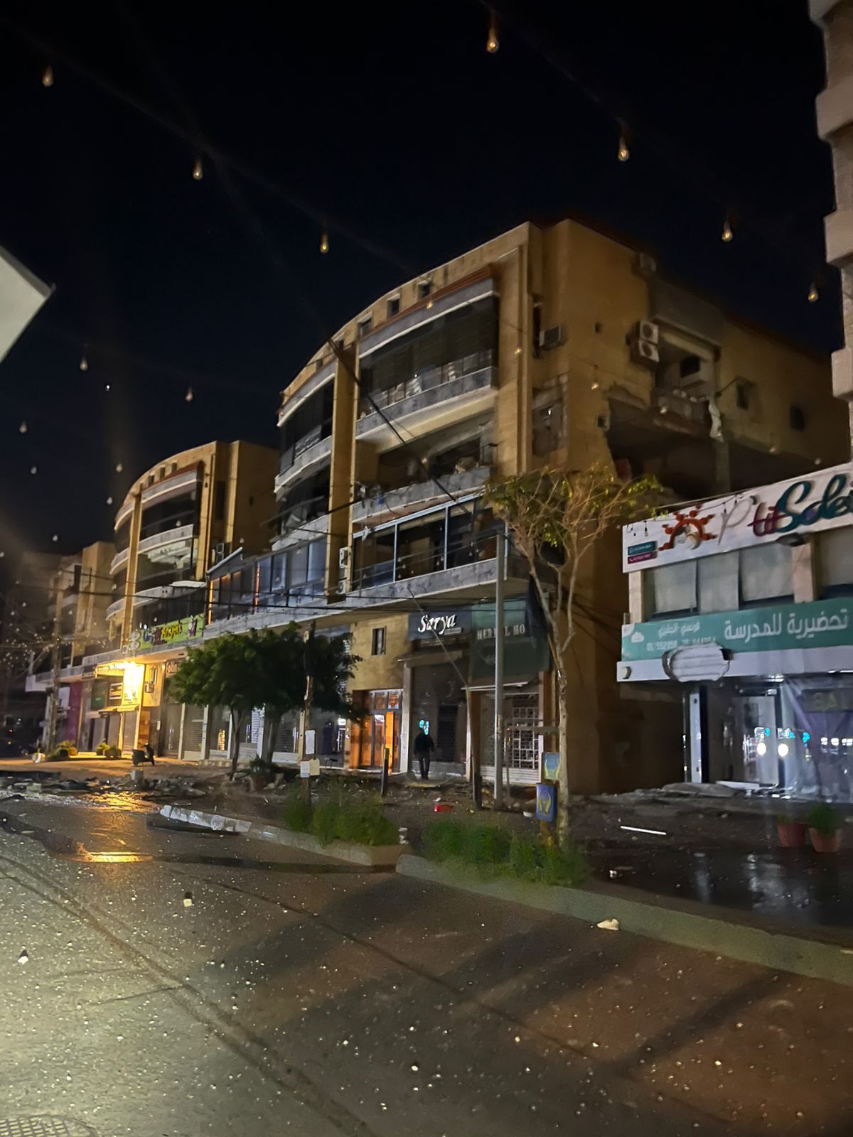 صورة متداولة للغارة الإسرائيلية التي استهدفت شقة في حارة حريك