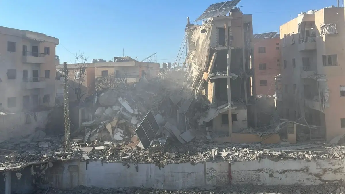 غارة إسرائيلية على تول (إكس).