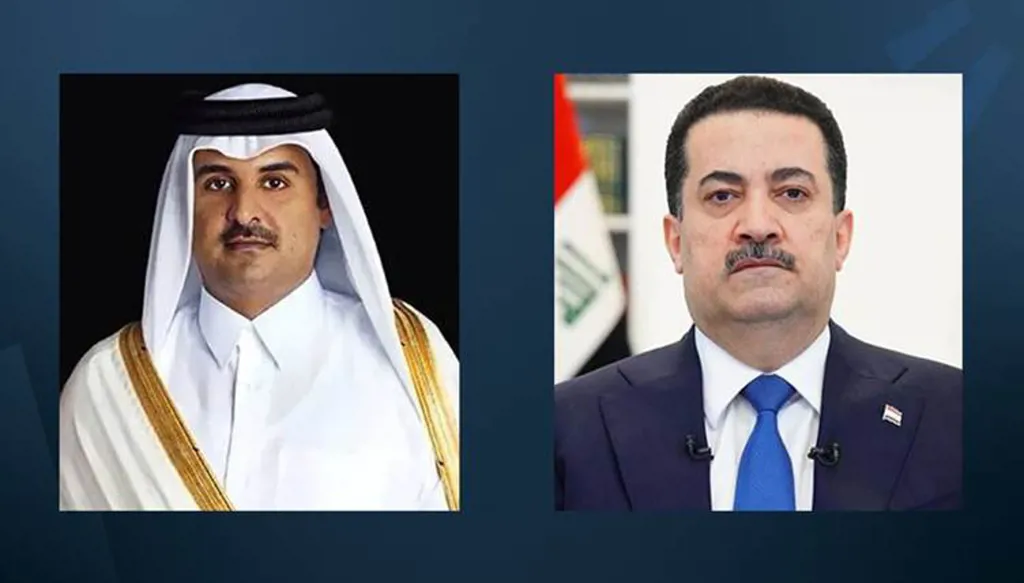 السوداني وأمير قطر يبحثان تطورات الأوضاع في المنطقة