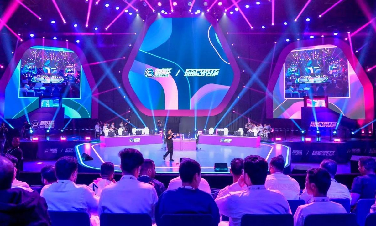 كأس العالم للرياضات الإلكترونية في الرياض. (وكالات)