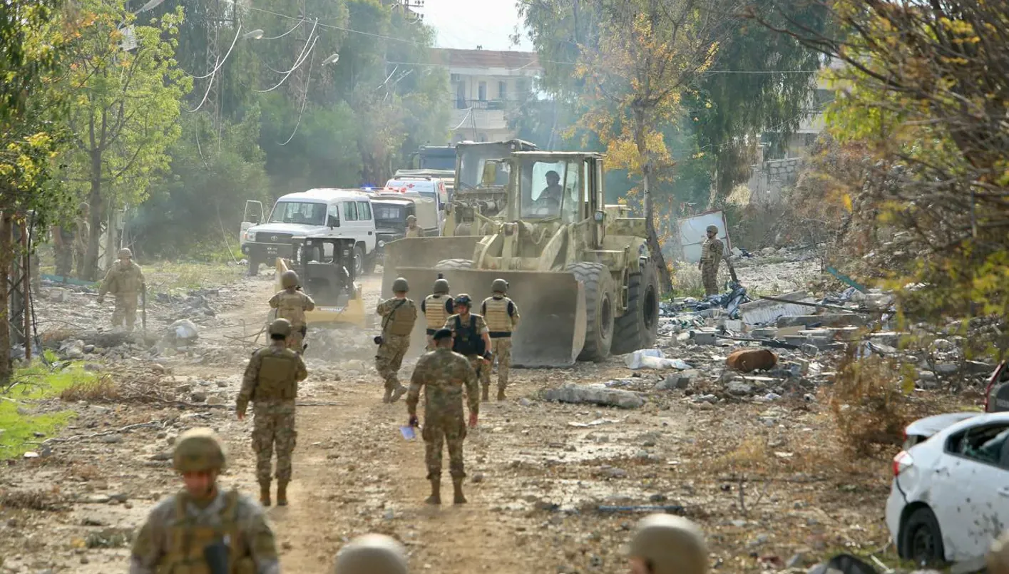 الجيش اللبناني في بلدة الخيام جنوب لبنان (تصوير أحمد منتش).
