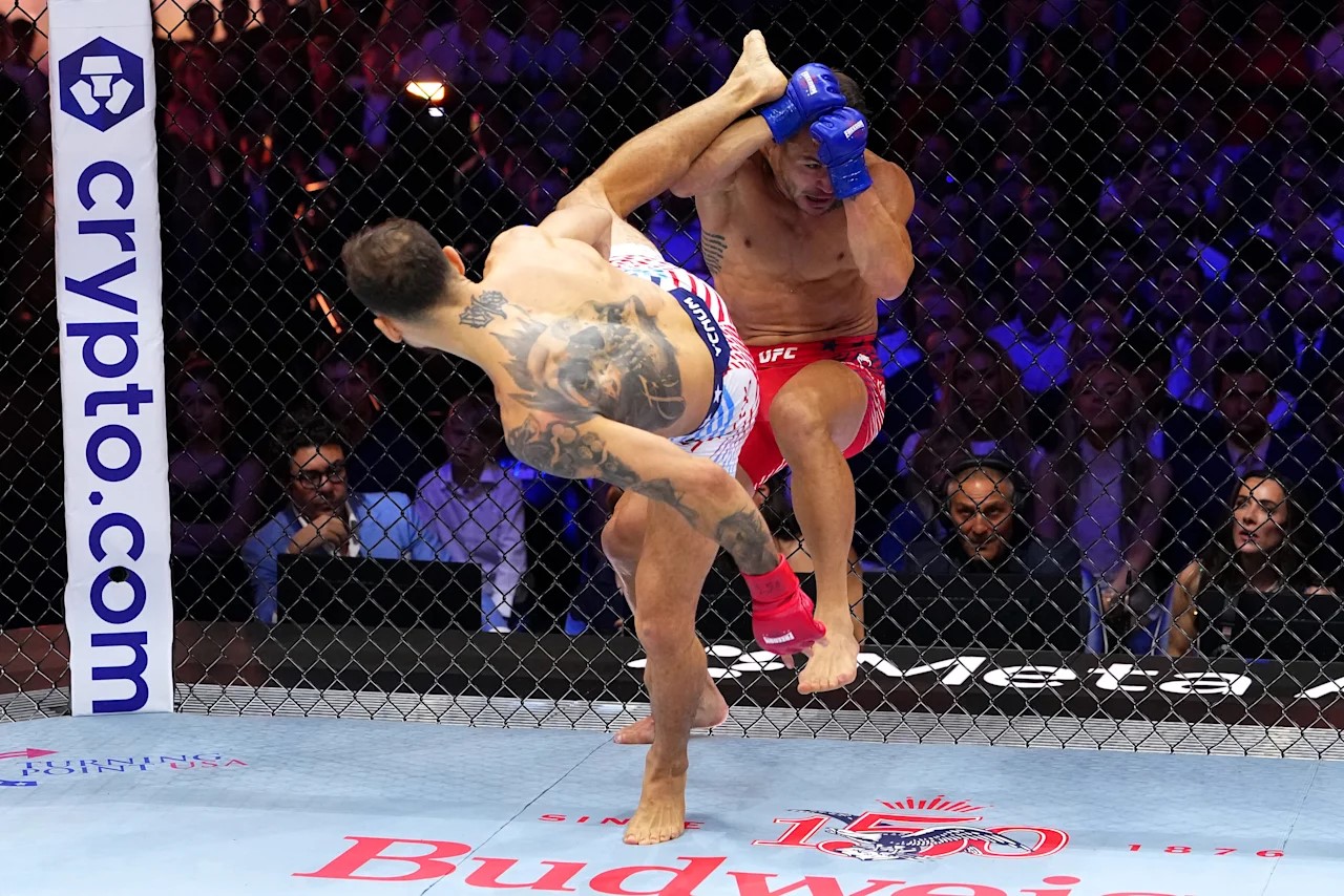 يوم تاريخي في البيت الأبيض بإقامة UFC Freedom 250 . (أ ف ب)