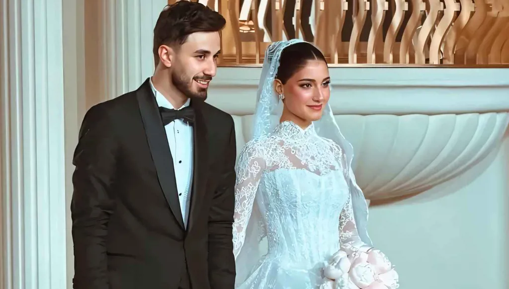 زفاف شيرين بيوتي: غناء بيسان إسماعيل وبكاء نارين بيوتي (فيديو)