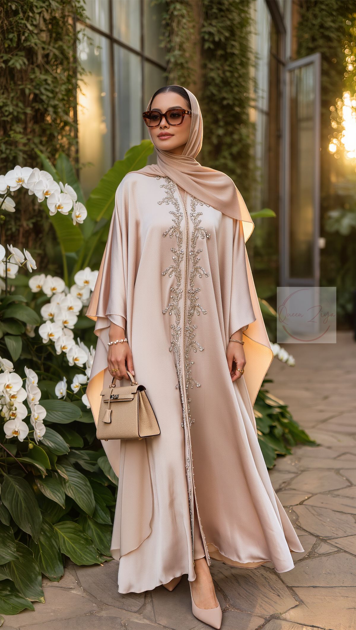العباية الإماراتية بين الموضة والهوية (Pinterest)