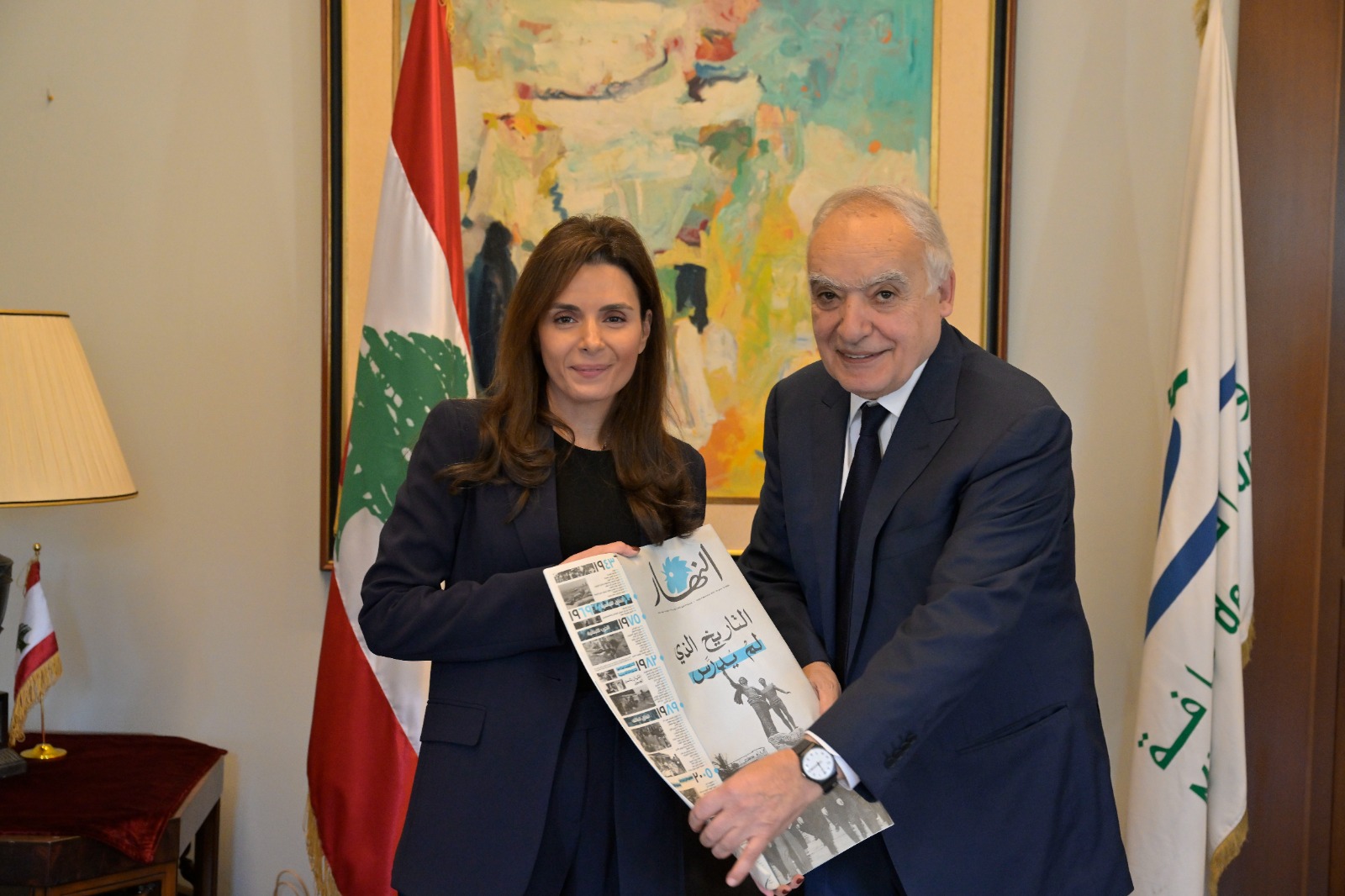 نايلة تويني وغسان سلامة (نبيل اسماعيل).