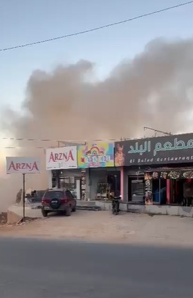 استهداف جرّافة في بلدة عيترون (اكس)