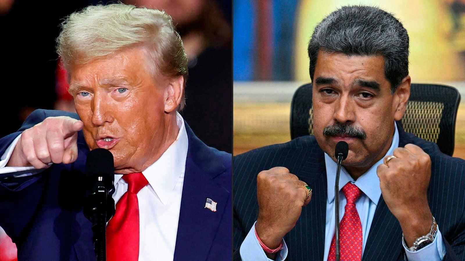 صورة مركبة لمادورو وترامب (أرشيفية)