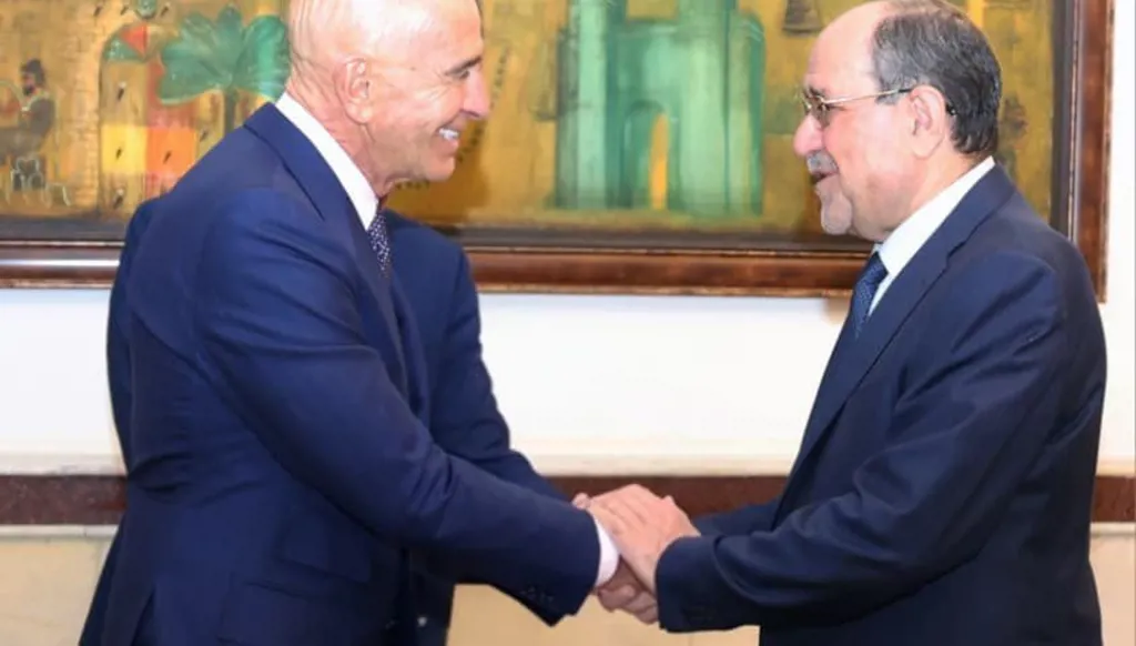 نوري المالكي يستقبل توم برّاك