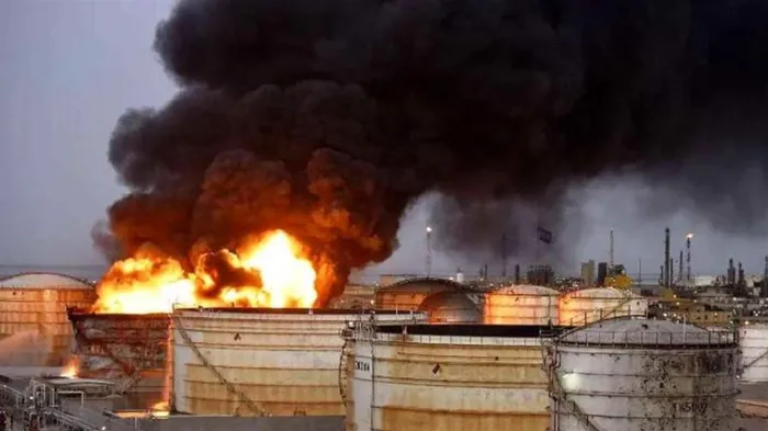 حريق في مصفاة نفط في إيران في وقت سابق