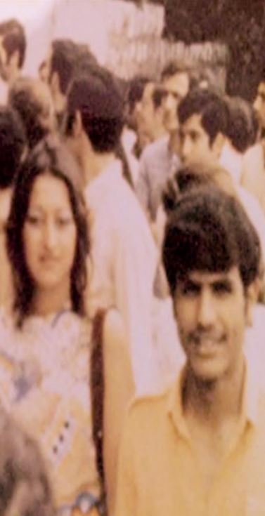 زها في الجامعة الأميركية - بيروت1971 (أرشيف حامد الحمود-الكويت)