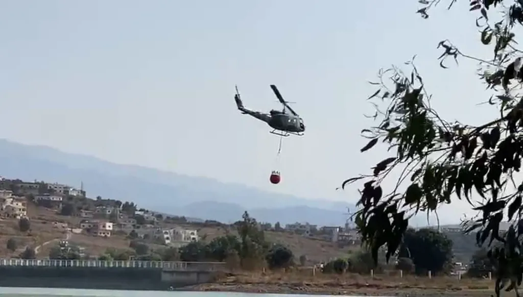 بالفيديو- حريق كبير في غابات جورة الشعير أعالي بلدة القبيات