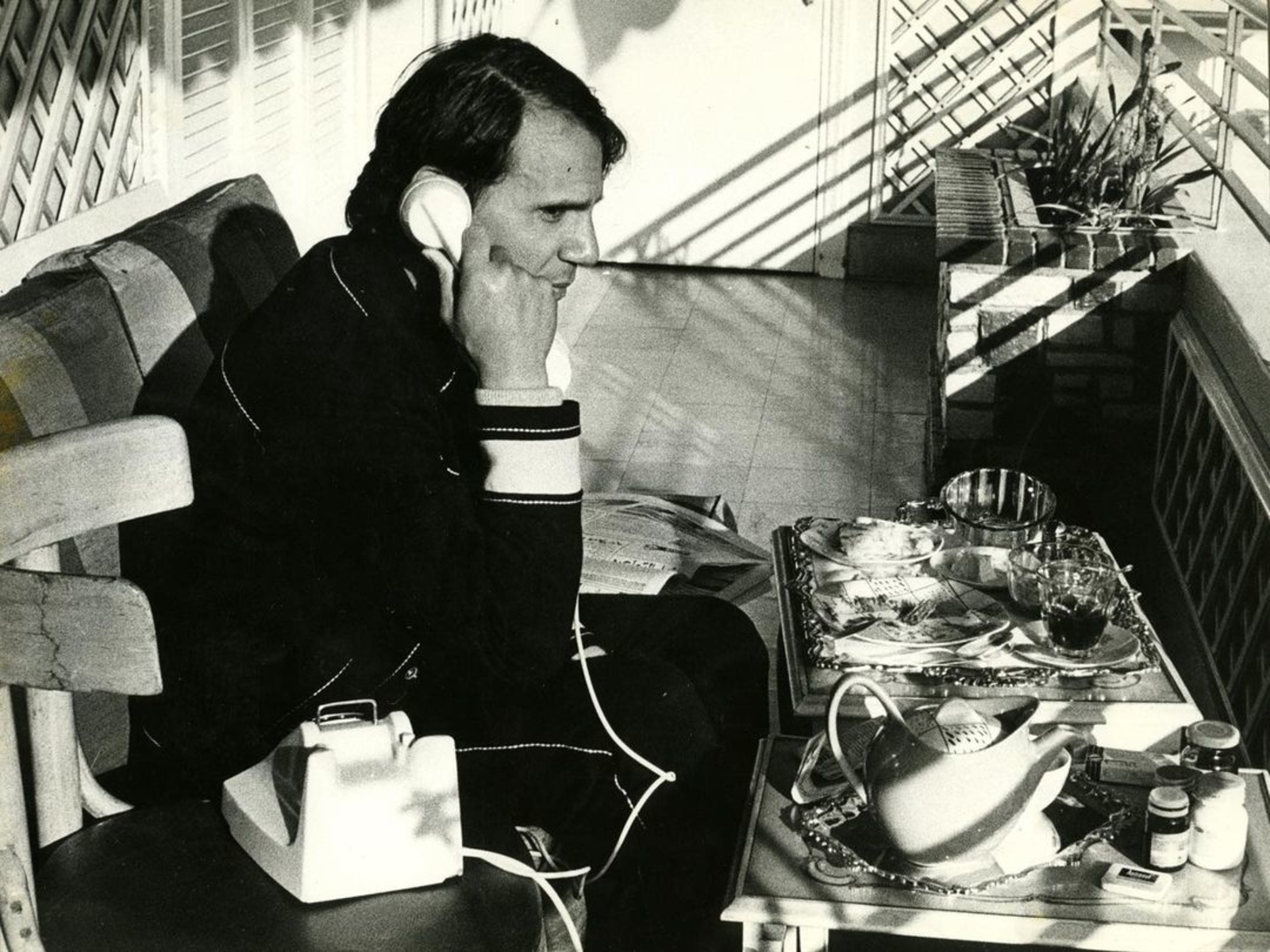 Abdel Halim on the balcony of his home. (Archive)