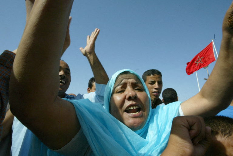 صحراوية مؤيدة للمغرب.