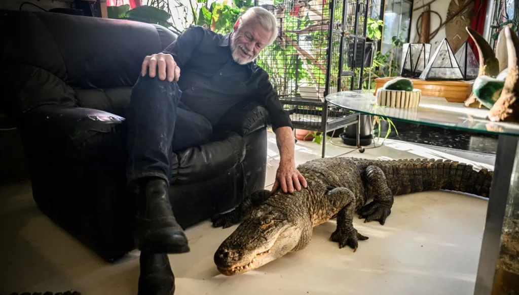 فرنسي يحلم بملجأ للحيوانات البرية... ماذا لو عاش التمساح في منازلنا؟