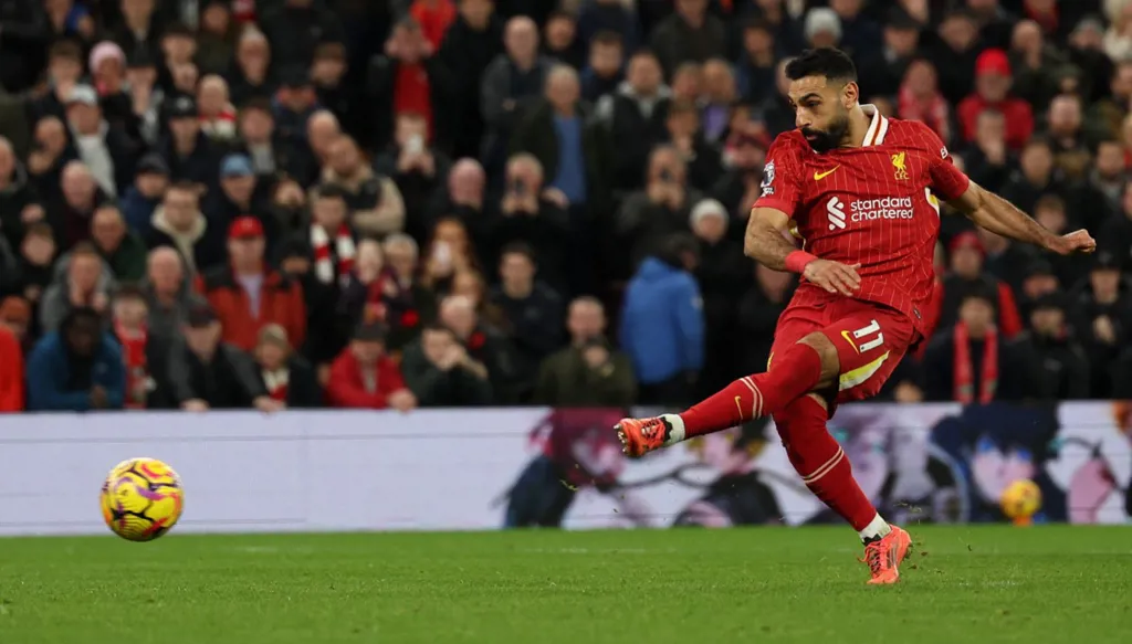 محمد صلاح يحطم رقم روني التاريخي في الدوري الإنكليزي