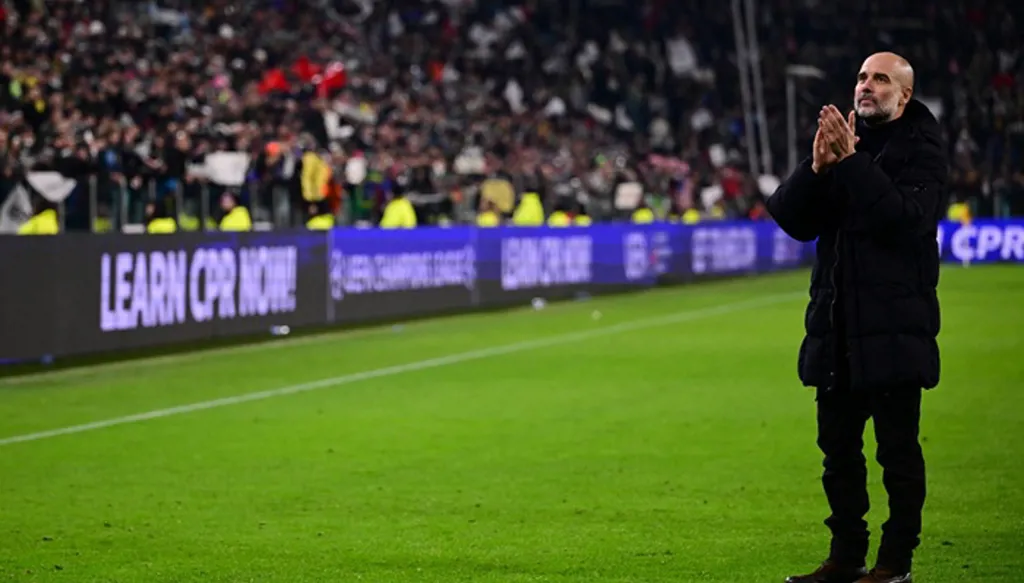 أول تعليق من غوارديولا بعد خسارة مانشستر سيتي أمام جوفنتوس