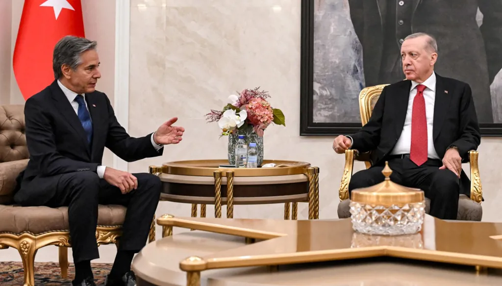 الرئاسة التركية: أردوغان أبلغ بلينكن بأن تركيا لن تتهاون في قتال المنظمات الإرهابية