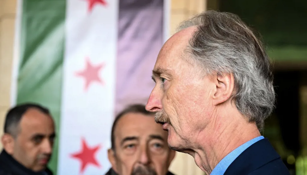 بيدرسون من دمشق: ندعو إلى انتخابات "حرة وعادلة" في سوريا بعد نهاية المرحلة الانتقالية