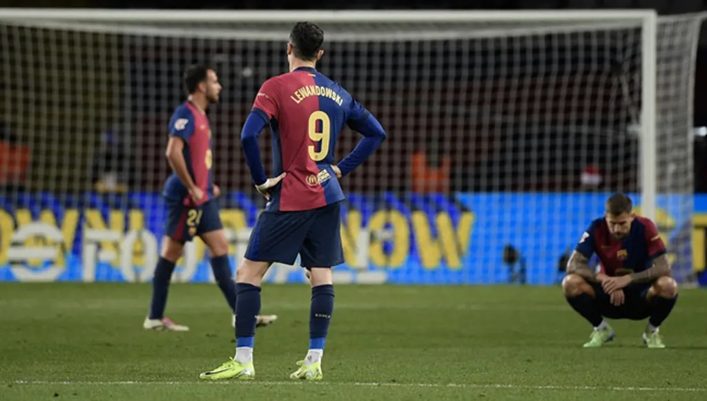 تراجع ليفاندوفسكي يهدد آمال برشلونة في المنافسة على الدوري الإسباني