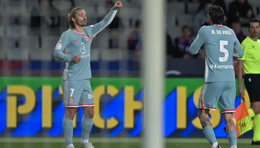 أتلتيكو مدريد يهز شباك برشلونة مرتين في 6 دقائق فقط والأخير يستفيق سريعاً (فيديو)