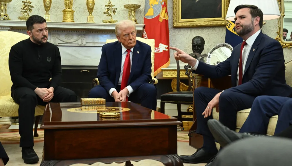 تفاصيل المشادة غير المسبوقة أمام وسائل الاعلام بين ترامب ودي فانس وزيلينسكي (فيديو)