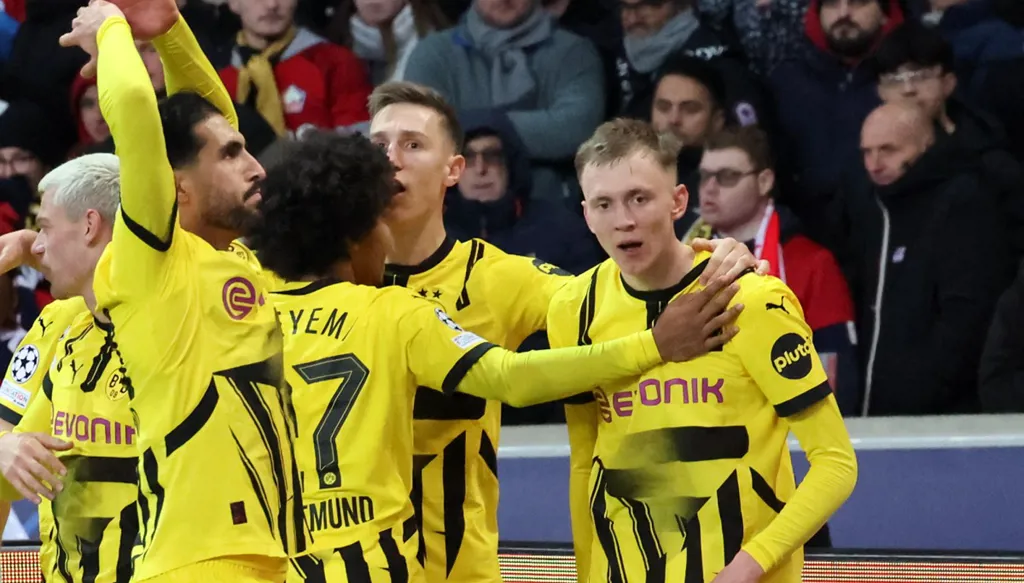 دورتموند يُقصي ليل ويضرب موعداً مع برشلونة بربع النهائي الأوروبي