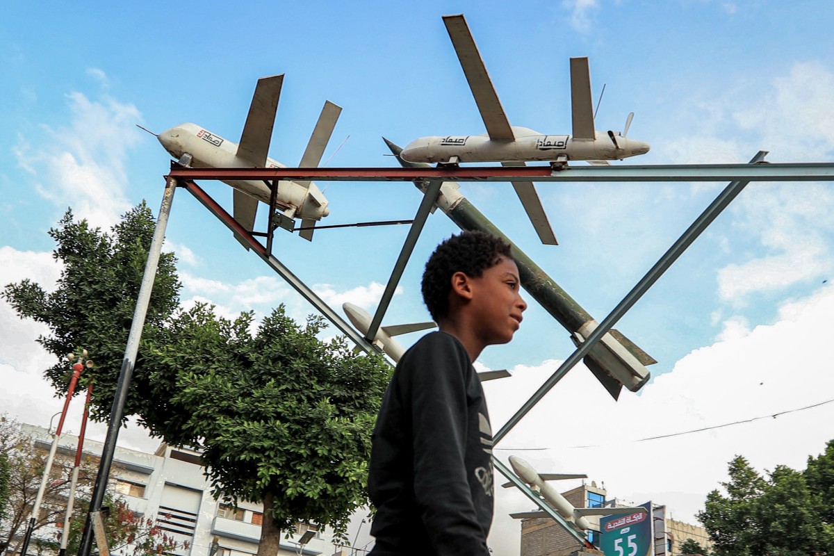 طائرات مسيّرة في اليمن (أ ف ب).