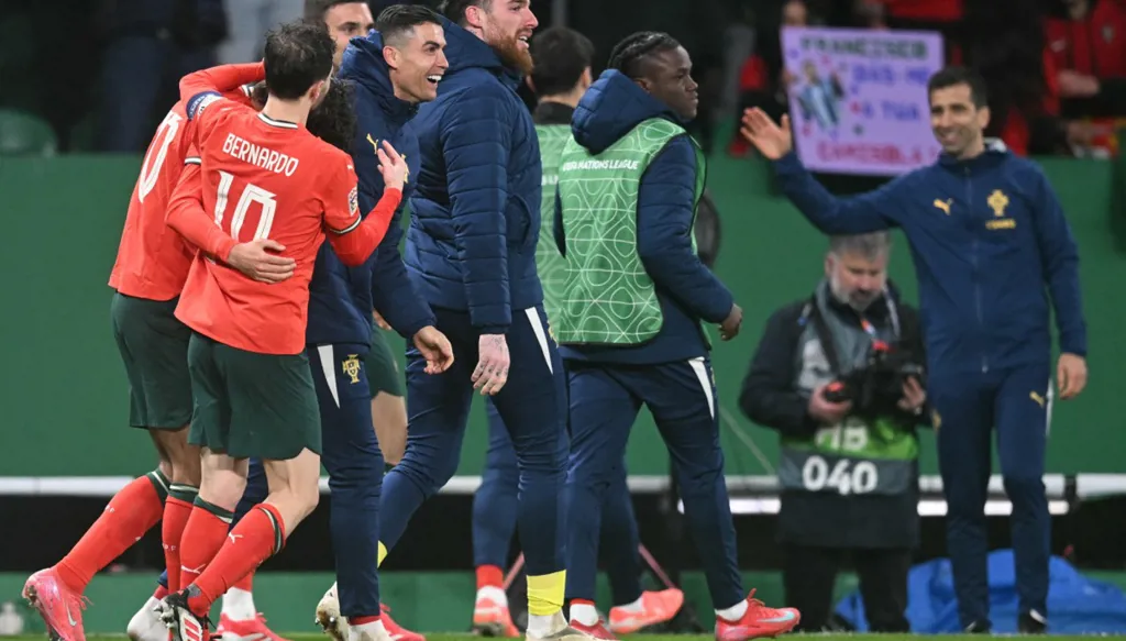 البرتغال تطيح بالدنمارك وتضرب موعداً مع ألمانيا في دوري الأمم الأوروبية