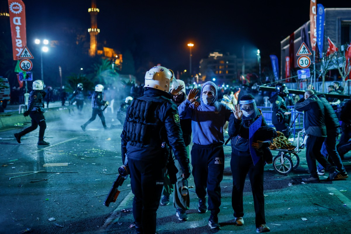 من الاتجاجات في تركيا (ا ف ب)