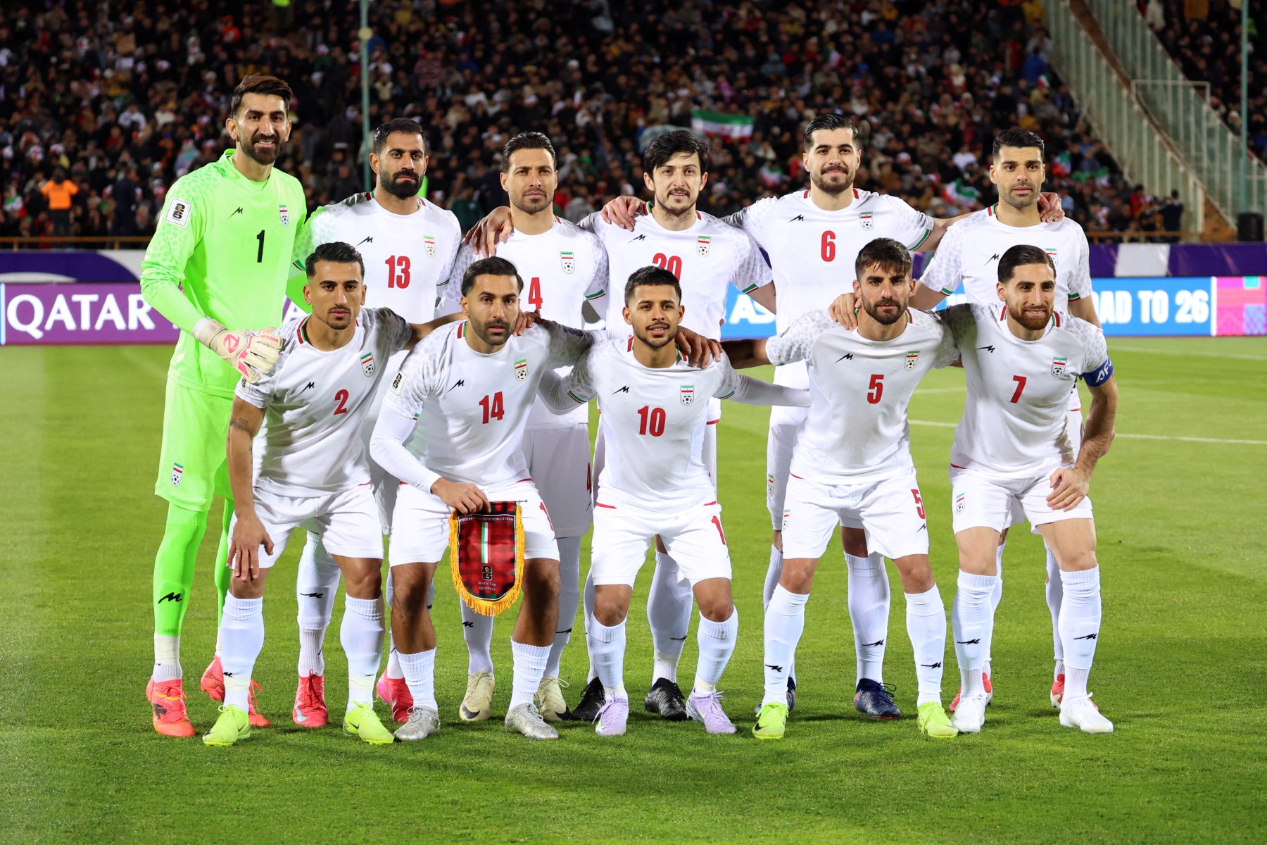 منتخب إيران. (أ ف ب)