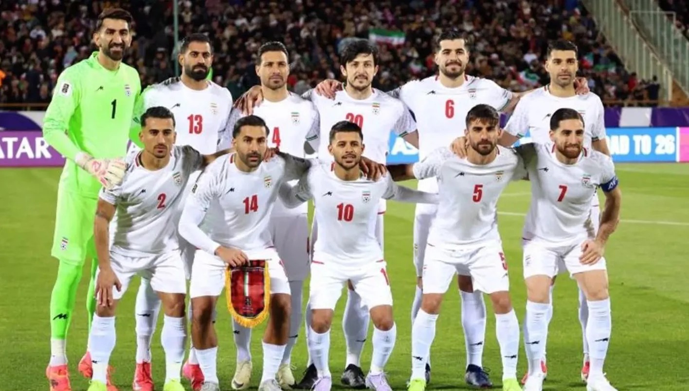 لاعبو إيران. (أ ف ب)