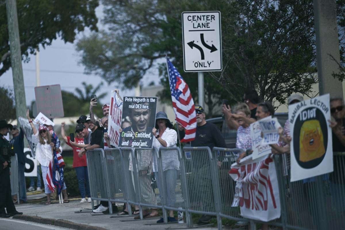 مناصرون لترامب (أ ف ب).