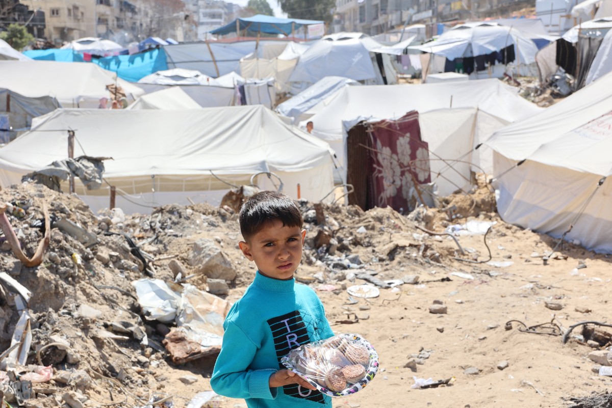 طفل فسطيني في غزة (ا ف ب)