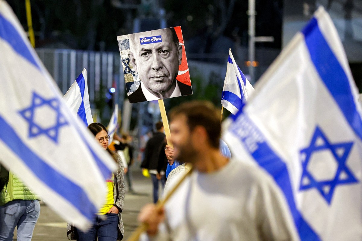 تظاهرات لأهالي الرهائن الإسرائيليين في تل أبيب (أ ف ب.)
