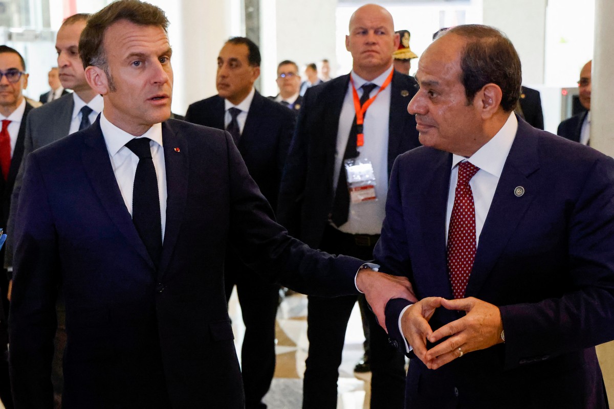 السيسي وماكرون (ا ف ب)