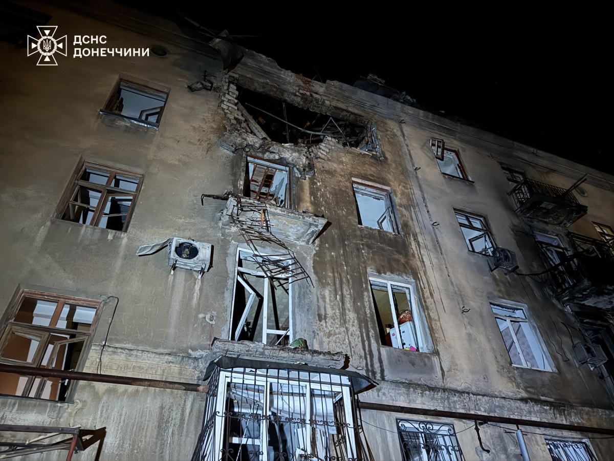 دمار في دونيتسك (ا ف ب)