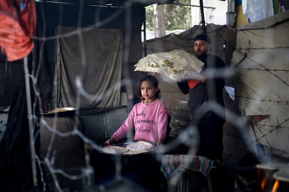 مخيم البريج في غزة (ا ف ب).