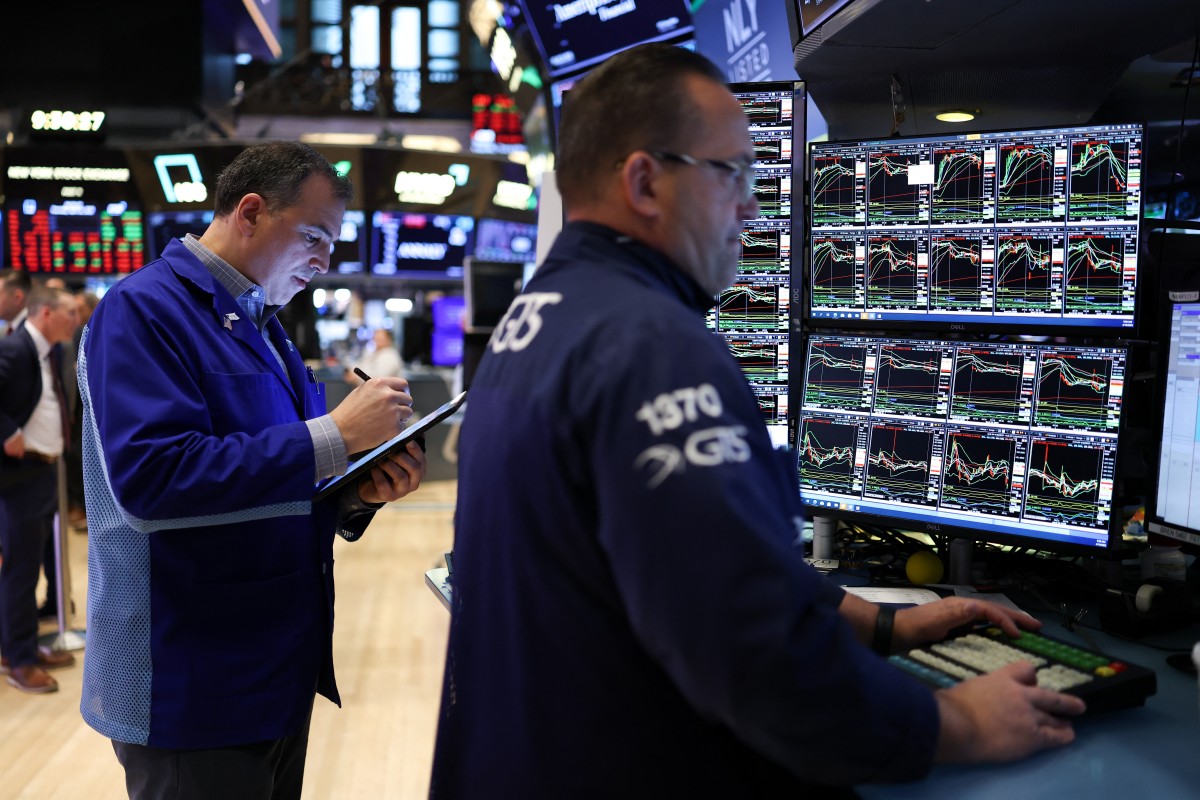 بورصة نيويورك. (أ ف ب)