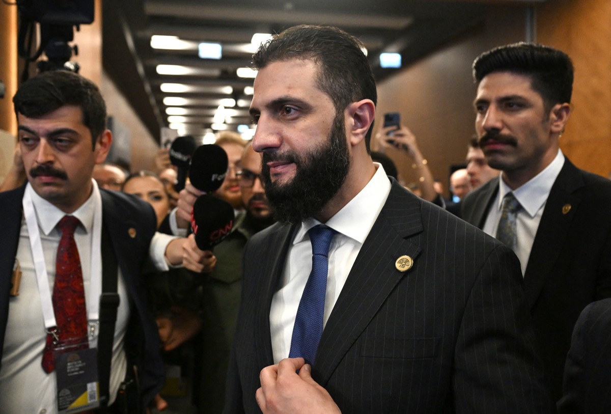 الرئيس السوري أحمد الشرع. (أ ف ب)