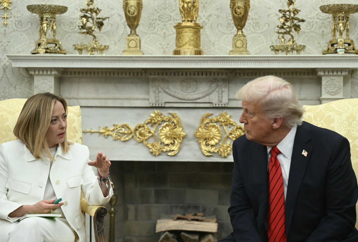 ترامب وميلوني (ا ف ب)