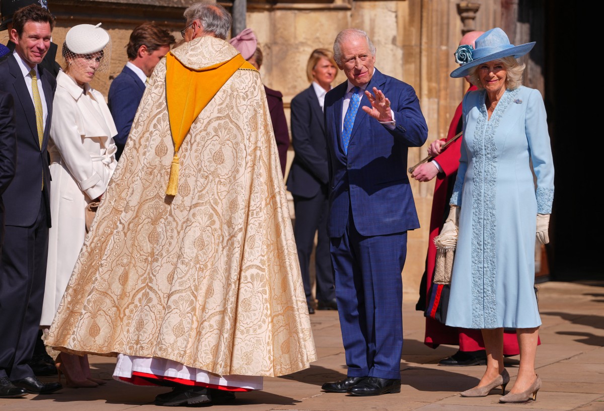 الملك تشارلز وزوجته كاميلا (أ ف ب).